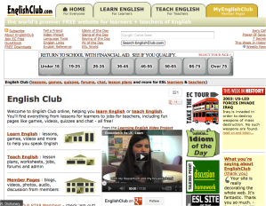English club homepage