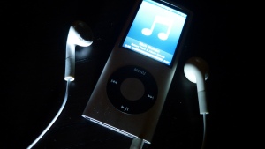 iPod and headphones